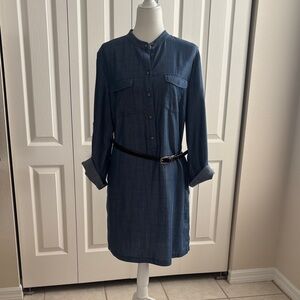 Tommy Bahama Blue Long Sleeve Dress